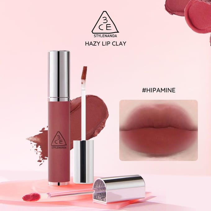 3CE HAZY LIP, Velvet Blur Lip 4g/0.141oz (10 kleuropties) 4g/0.141oz brown