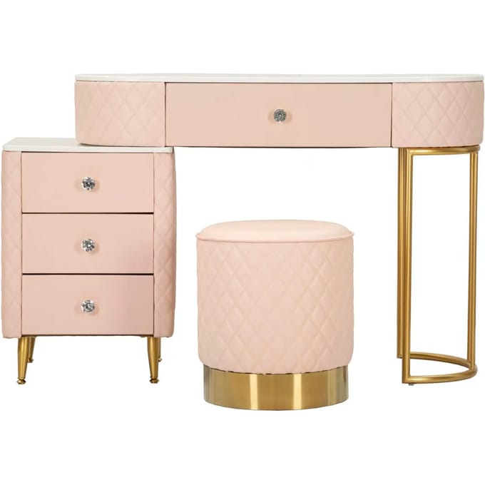 Bureau met kruk Bed Desk Sharon Pink With Stool 120×40×75 cm