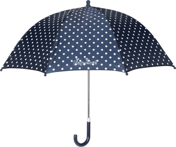 Playshoes - Kinder paraplu met stippen - Donkerblauw - maat Onesize