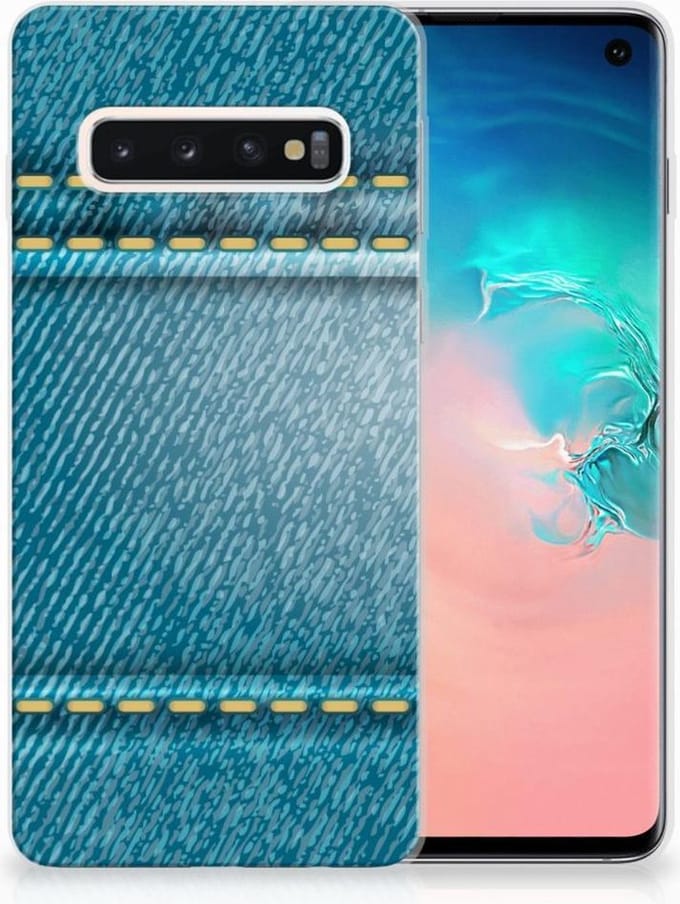 Samsung Galaxy S10 Silicone Back Cover Jeans