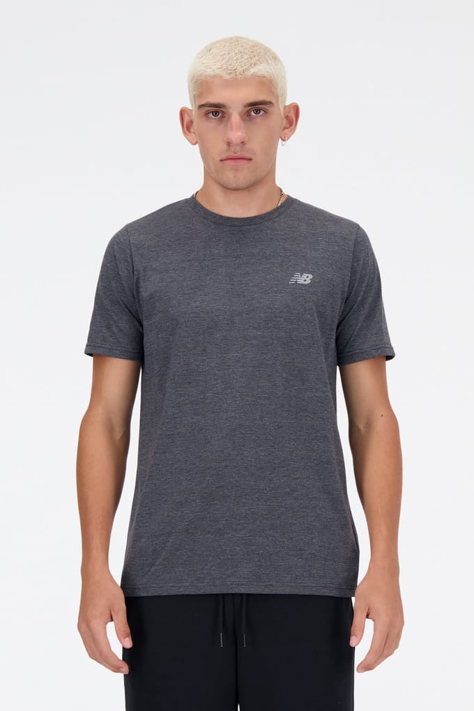 New Balance Sport Essentials Heathertech T Bkheathr Taglia: M | Magliette basic Outlet | Uomo