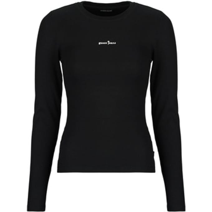Guess  T-Shirt Lange Mouw STAR EMBRO LS CN RIB TOP