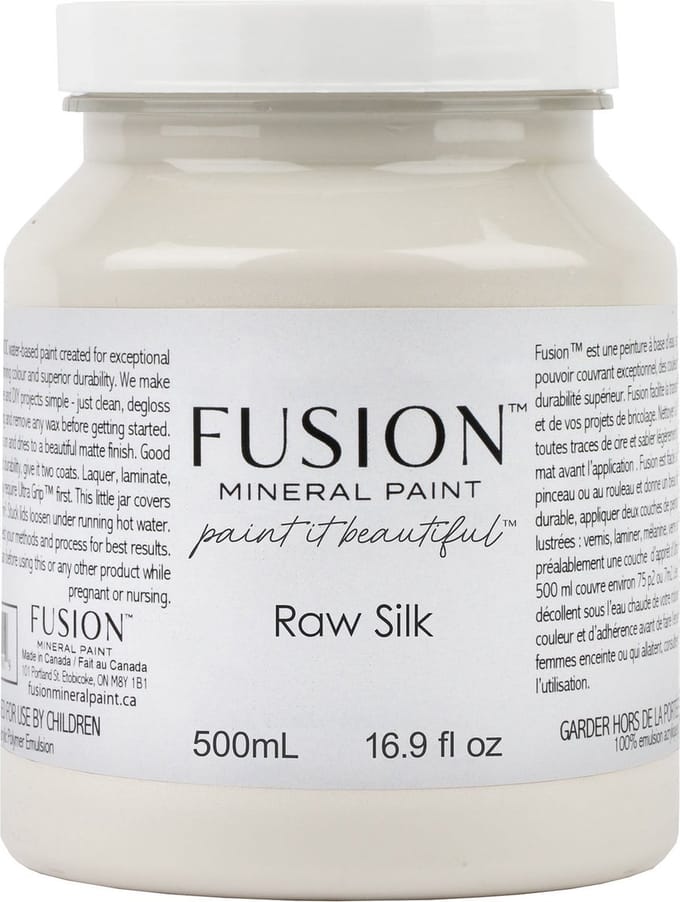 Fusion mineral paint - meubelverf - acryl - creme - raw silk - 500 ml