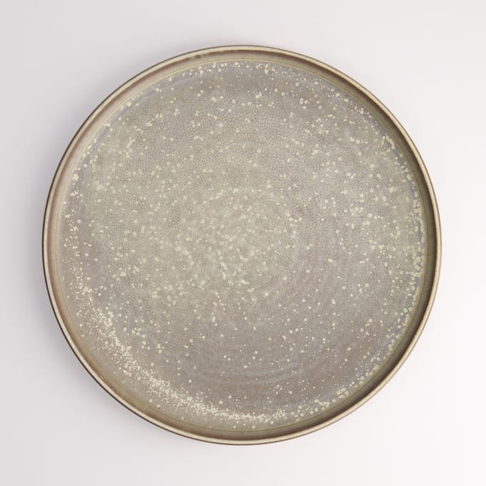Tokyo Design Studio – Rond Bord met Rand – Grijs – 26,5x3cm