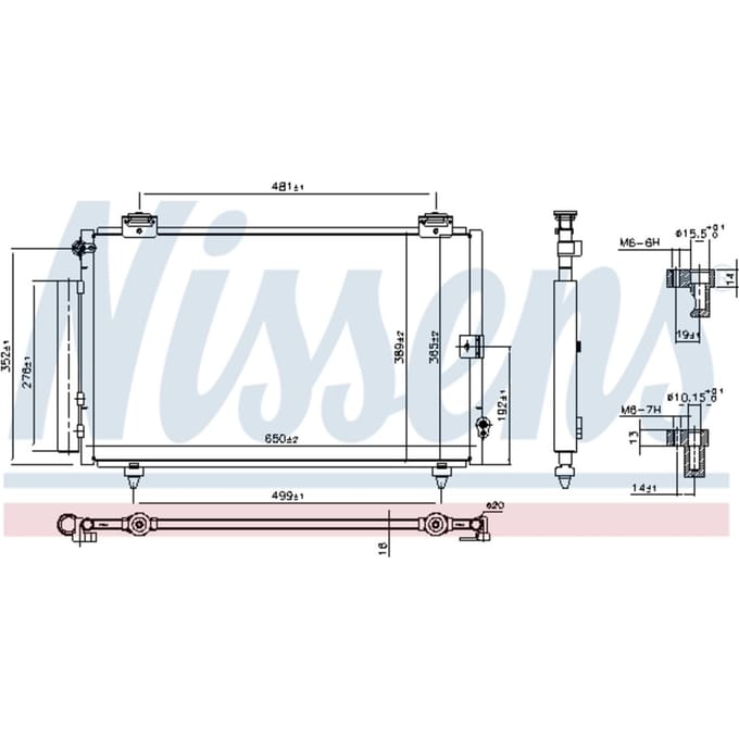 Condensator, airconditioning NISSENS 940013