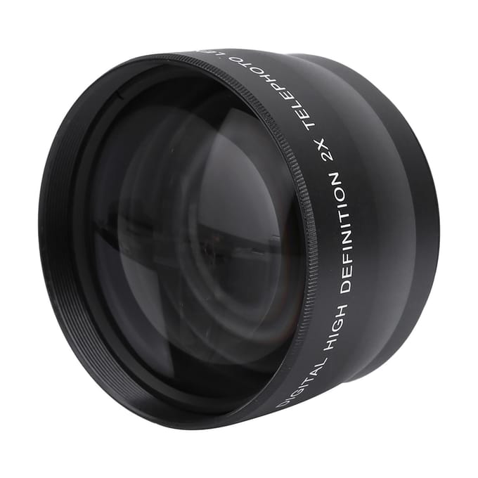 58MM 2X Vergroting Universele Teleconverter Telelens voor Camera's Accessoire gray