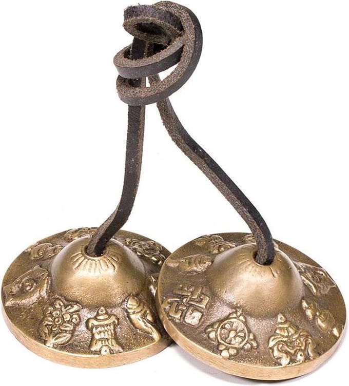 Tingsha’s 8 Voorspoedsymbolen (150 gram)
