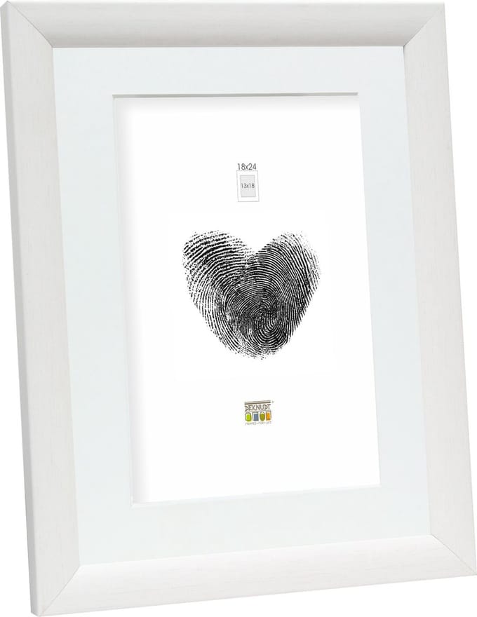 Deknudt Frames fotolijst S54SF1 P1 - witte schilderlook - hout - 13x18