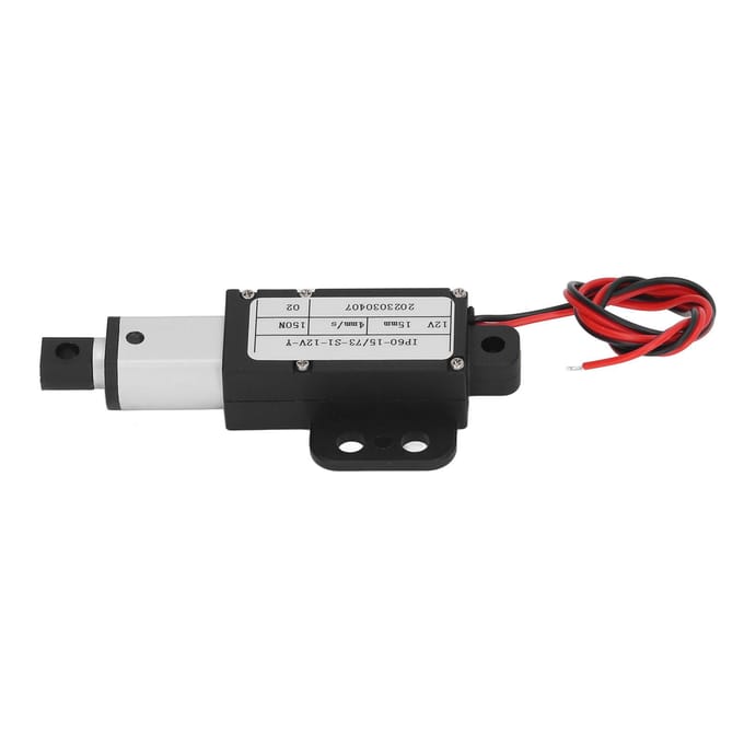 Elektrische Micro Lineaire Actuator 150N Aluminiumlegering 15mm Slag Mini Bewegingsactuator voor Industrie 12V IP60YR