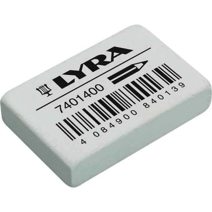 Gum LYRA India Rubber doos à 40 stuks wit