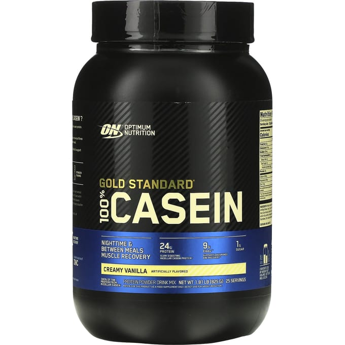 Optimum Nutrition, Gold Standard 100% Caséine, Vanille Crémeuse, 2 lbs (909 g)