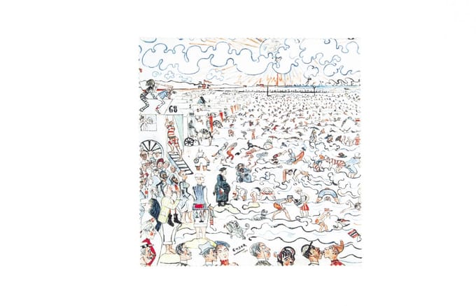 Brillendoekje Microfiber – James Ensor Baden van Oostende 15x15 cm – museumwebshop.com