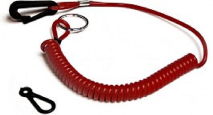 Noodstopclip met spiraalsnoer voor Mariner/Mercury