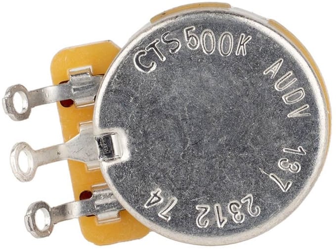 CTS-A74/20 CTS USA 500K Vintage Taper Potentiometers – Solid Shaft, Long Bushing, Bulk Pack 20 stuks