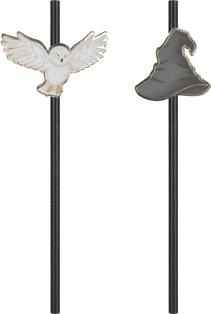 PARTYPRO - 10 tovenaarsleerling rietjes 20 cm