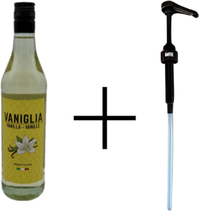 Vanille siroop 750ml Koffietijd + GRATIS POMPJE