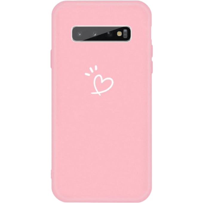 Mocaa Samsung Galaxy S10 Plus Love Heart Case Roze