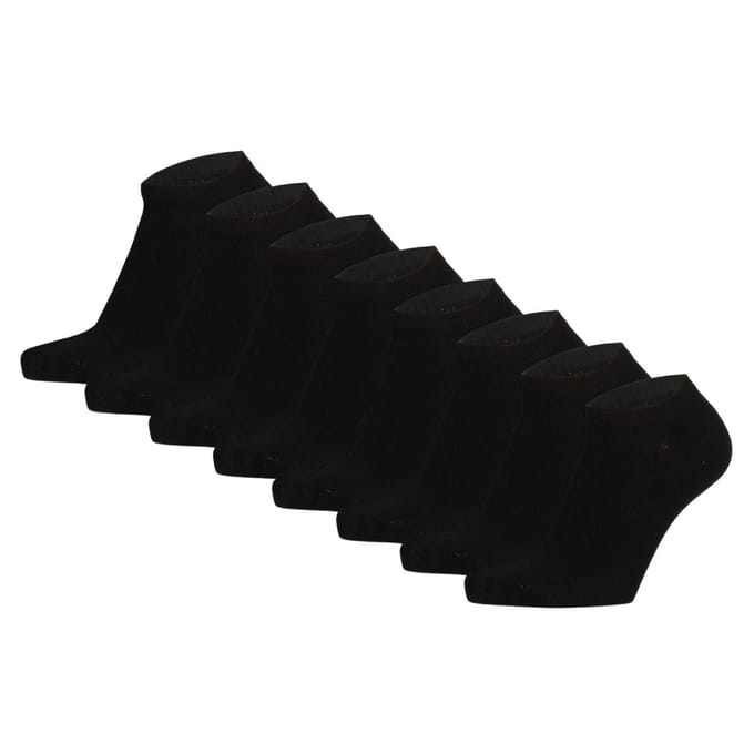 Bamboe Sneakersokken Kids - 8-Pak - Wit / 27/30