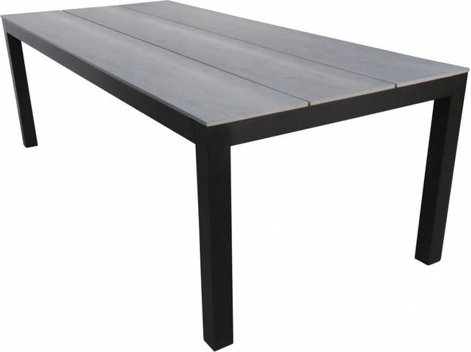 Tuintafel Cyprus 225x100cm | Grey | Polywood & Aluminium
