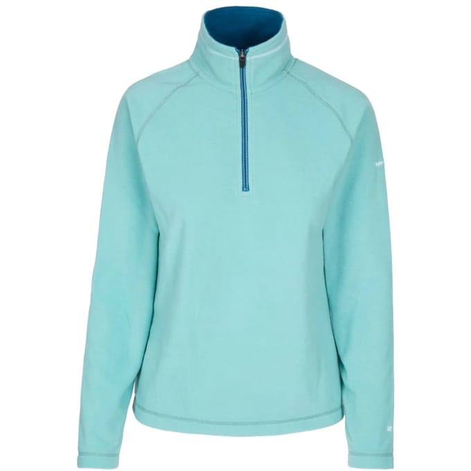 Trespass Sybil Half Zip Microfleece Top voor meisjes (Wintergroene nevel)