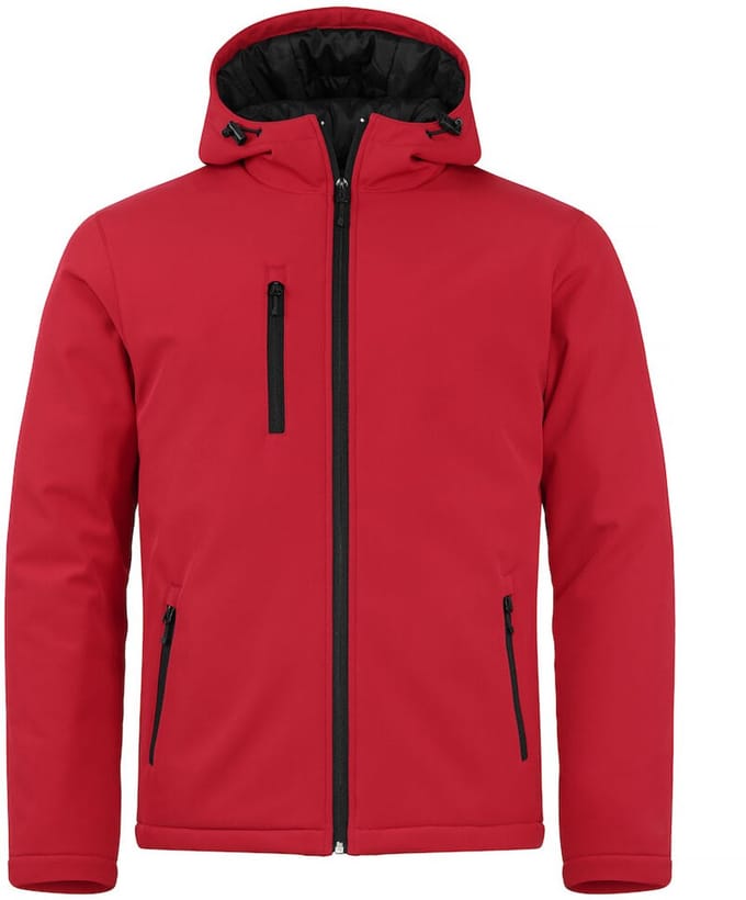Clique Padded Hoody Softshell 020952 - Rood - S