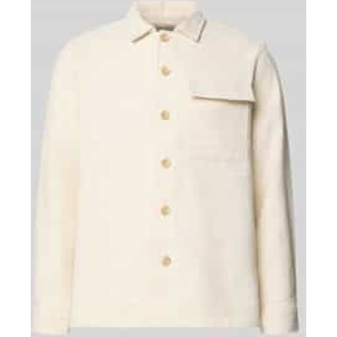 Regular fit overhemdjack met borstzak model 'Matt'
