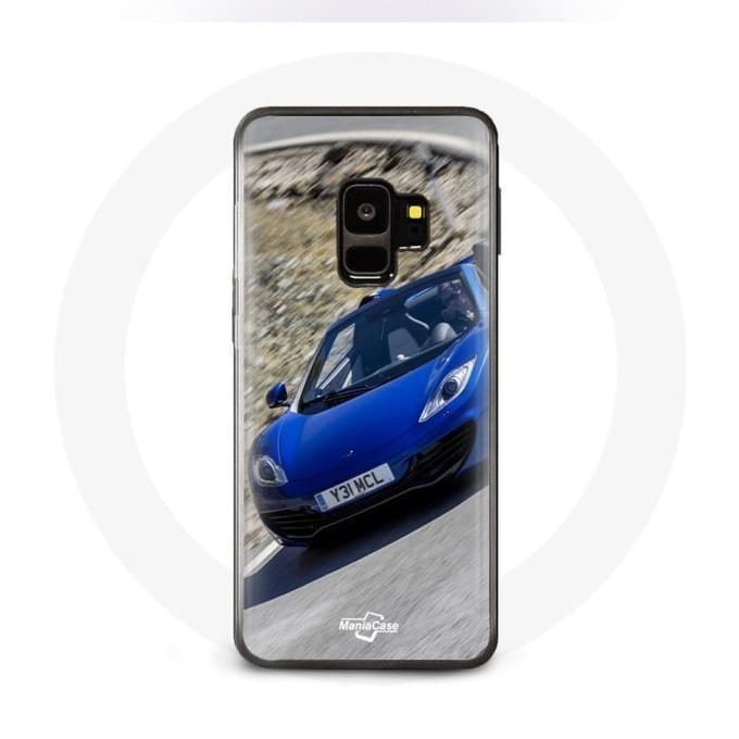 Coque - MANIACASE - Samsung Galaxy S9 - Formule 1 McLaren - Bleu - Rigide bleu
