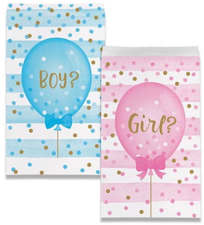 Witbaard Uitdeelzakjes Gender Reveal Junior Blauw/roze 10 Stuks