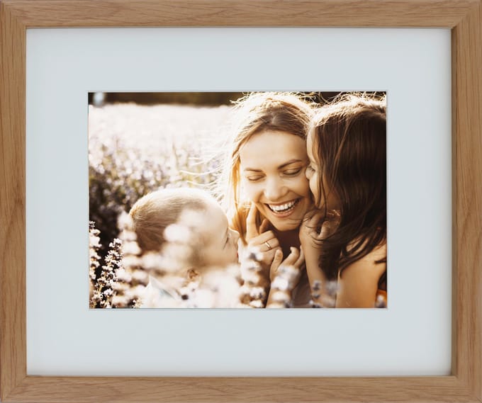 BD art Basic Serie - Eiken Fotolijst - 20x25 cm - Passe-partout 13x18 cm