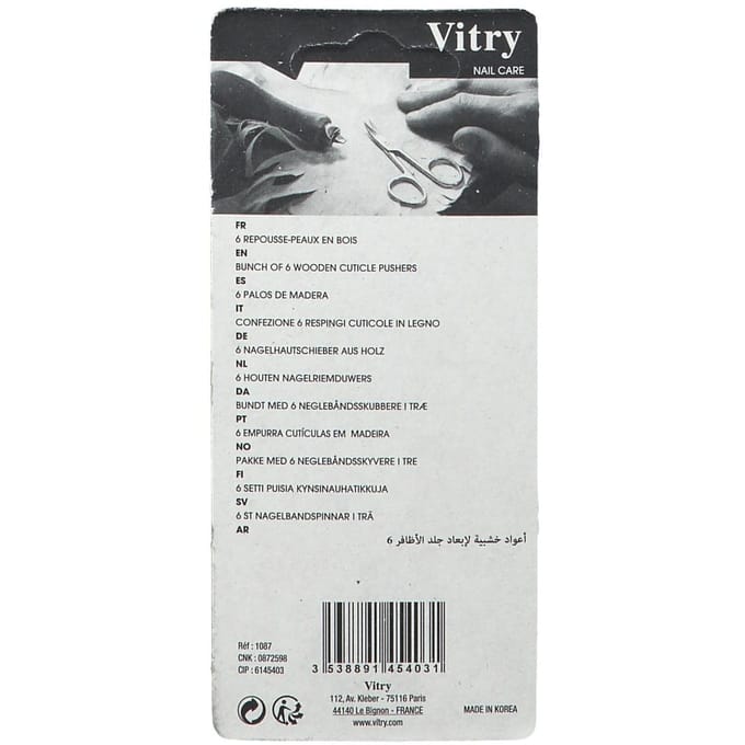 Vitry Classic Velletjesduwer Hout 1087 10 Stokjes