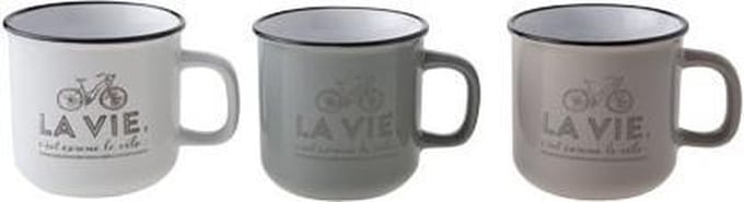 Cosy & Trendy La Vie Beker D10xh9.1cm 3 Types