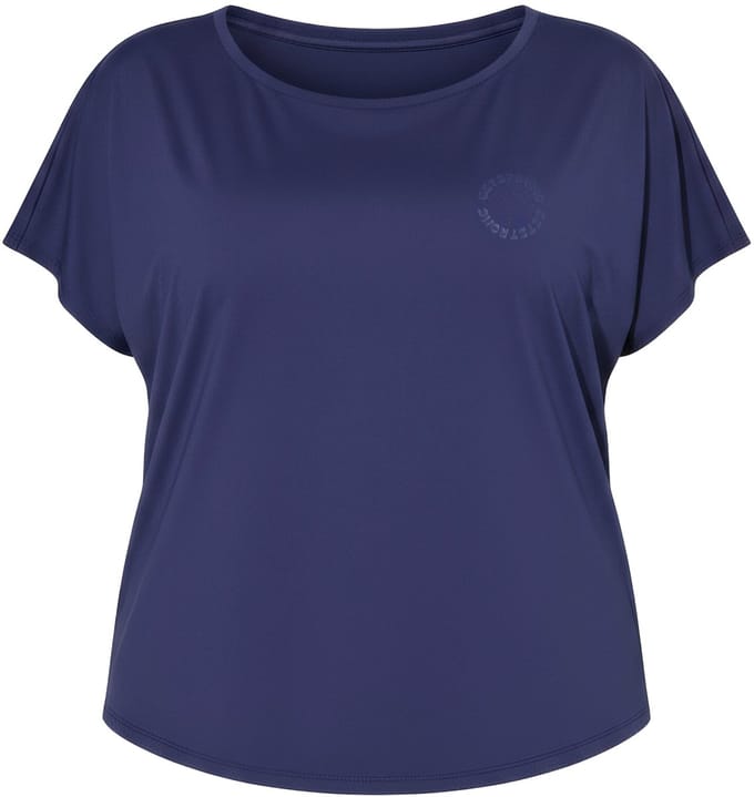 Studio Untold - Dames - Sporttop oversized afgeronde zoom - Nachtblauw - Maat 42+
