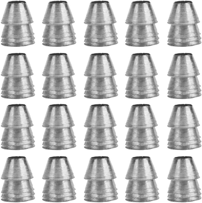 Dailygoods- Wedge Set 20 Stuks - Stalen Wedges - Rond Handvat