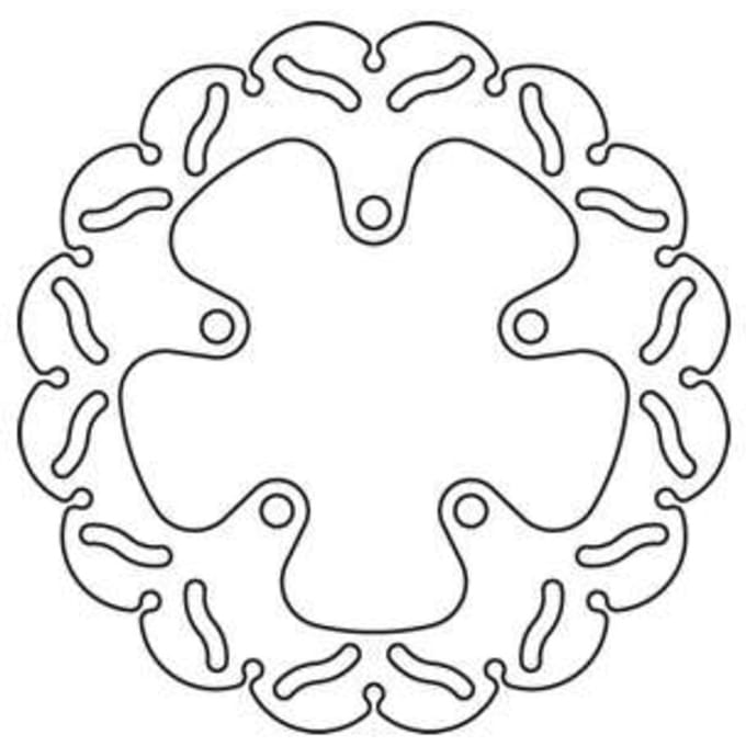 Remschijf TRW MST251RAC, 1 Stuk