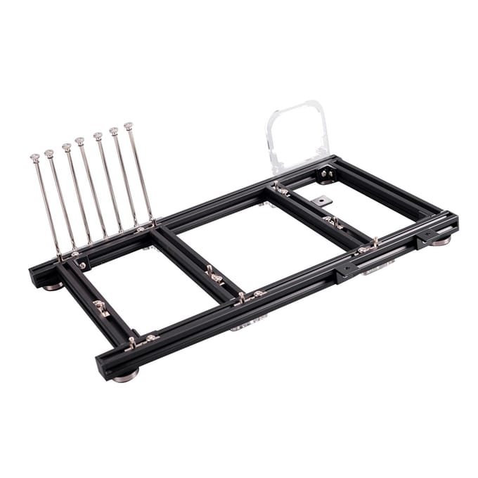 Boîtier PC ATX Ouvert en Alliage d'Aluminium DIY Plateforme de Test d'Overclocking (Noir) gray