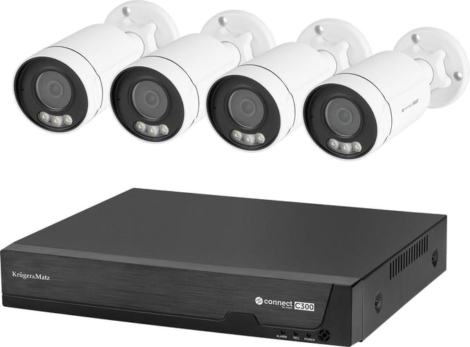 Krüger&Matz Connect C300 - Beveiligingscamera - 5 Mpx - PoE - IR tot 30m