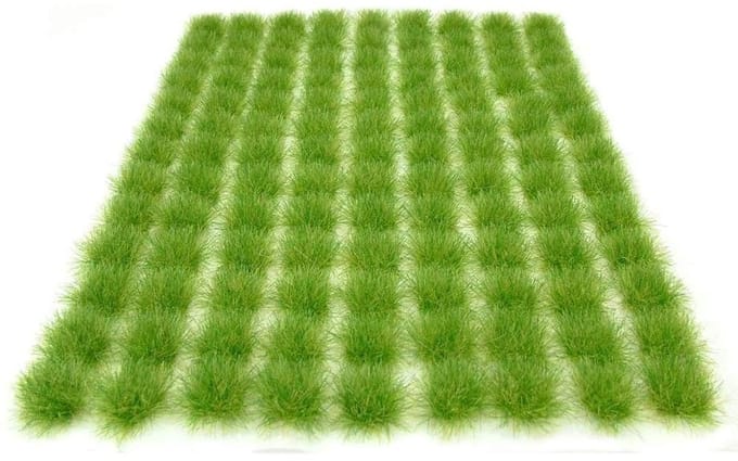 Dailygoods- Statisch Gras 98 Stuks - Zelfklevend - Kunstgras - Modellering - Wargaming - Terrain Model 3 mm - Modelgras