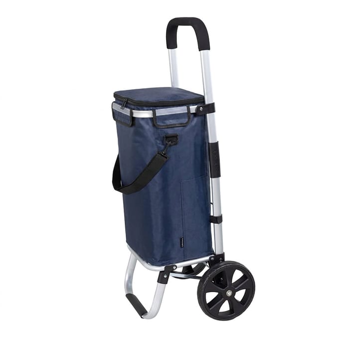 Travelnet Boodschappenwagen 40L, met koelvakje, inklapbaar, aluminium frame