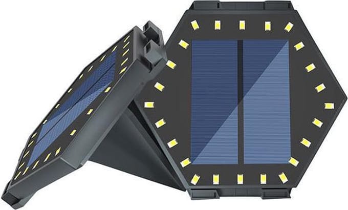 Buitenverlichting op Zonne-energie - Hexagon Solar Lights - 4 stuks