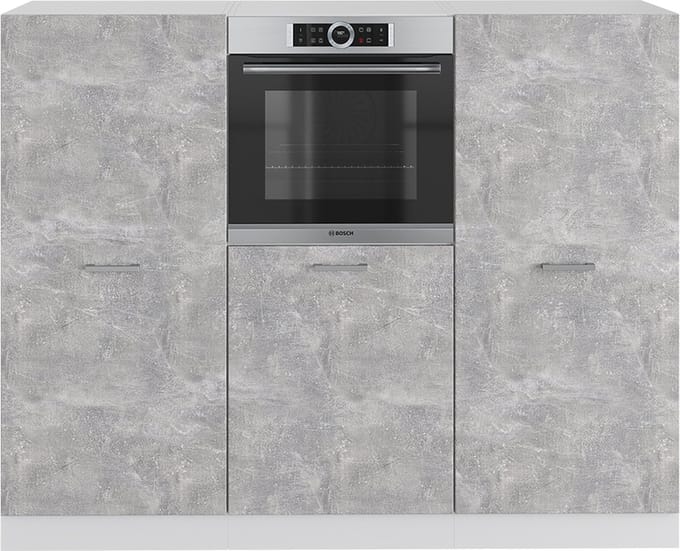 Vicco R-Line Keukenblok – 180 cm zonder werkblad Beton/Wit