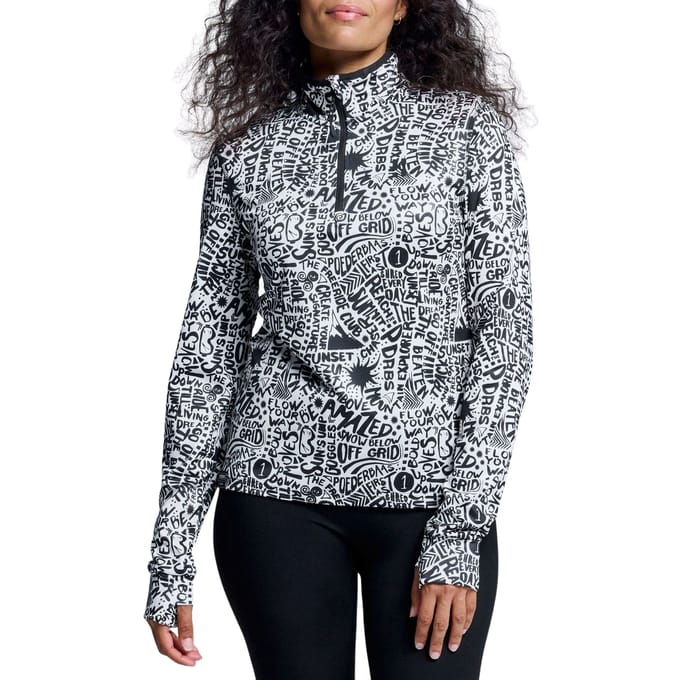 Poederbaas Skipully Dames - Cabin Life - Wit / Zwart - Maat S