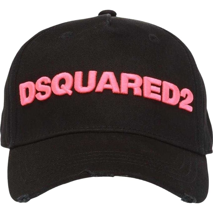 DSquared2 Logo honkbalpet (Zwart/roze)