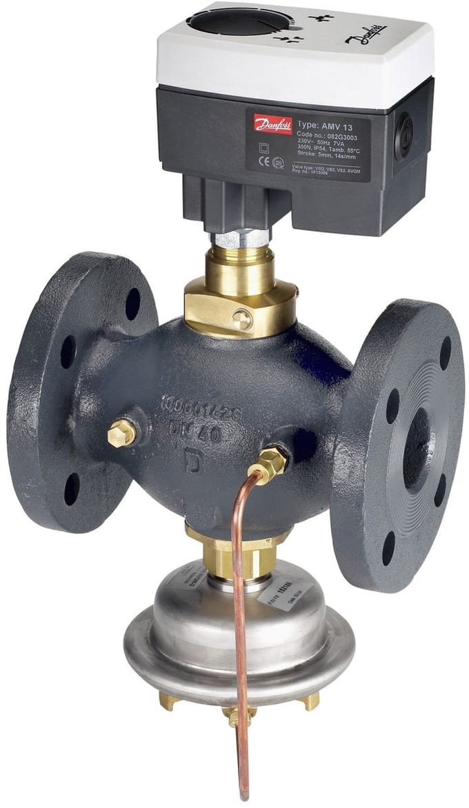 Danfoss elektr, stelmotor AMV13 3Pkt,stap, met veiligheidsfunctie, 082G3003