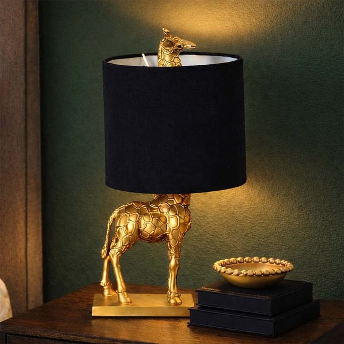 Milton & Oldbrook Tafellamp Giraffe Goud