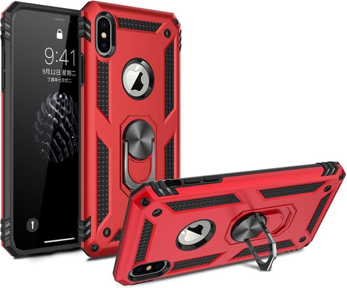 Cityhoesje – Ring – Anti Shock – iPhone XS Max – Backcover