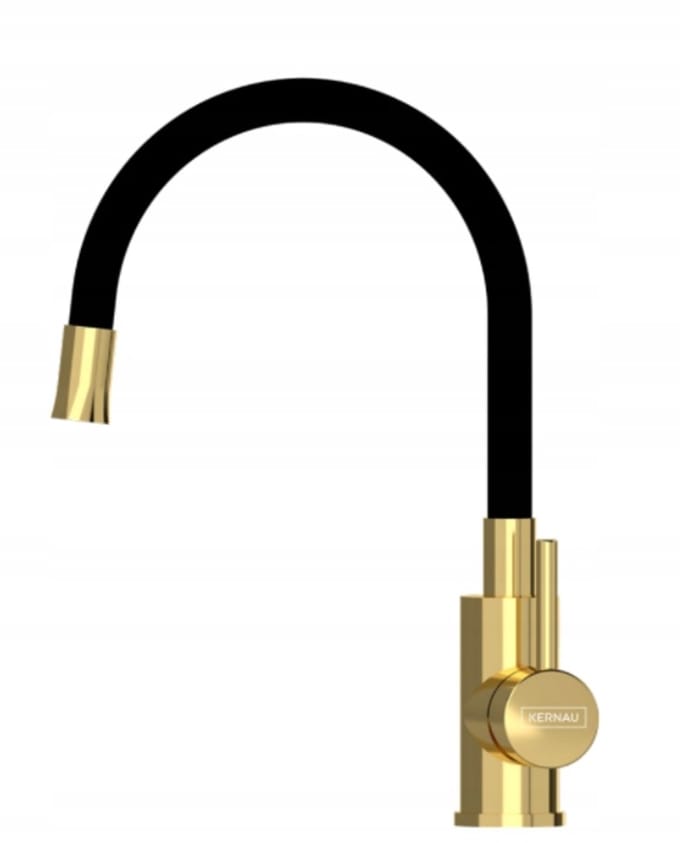Kernau KWT 39 Keukenkraan Elastic Gold Nano met Flexibele Uitloop