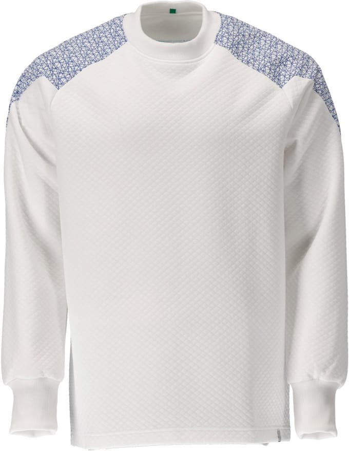 Mascot Food & Care Sweatshirt 20084-932 - wit/helder blauw - 3XL