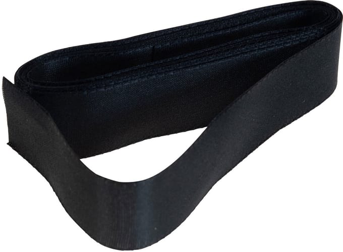 Decoratief lint cadeaulint zwart lint zelfkant 25mm 3m 10st