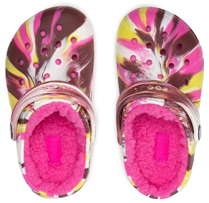 Crocs Classic Gevoerde Binnenkant Marbled Multi Maat 28/29 US C11