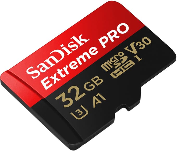 SanDisk Extreme® Pro microSDHC-kaart 32 GB Class 10, UHS-I, UHS-Class 3, v30 Video Speed Class Incl. SD-adapter, A1-vermogensstandaard